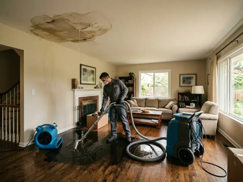 attic-pipe-burst-ceiling-drip-008 — frequently asked questions, Water Damage Restoration & Carpet Care in Stanley, WI